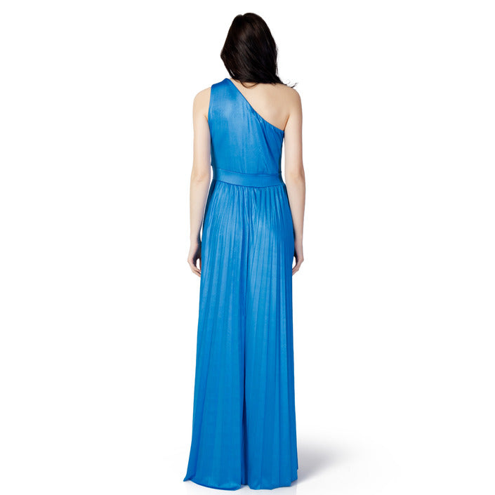HANNY DEEP Abito Lungo Donna Monospalla F196XBCHD105 Blu