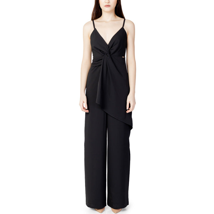 HANNY DEEP Tuta Elegante Donna Zinco Tinta Unita F876XBCTU936 Nera